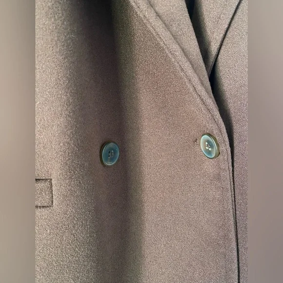 We Wore what Chocolate Brown Oversized Dropped Shoulder Faux Wool Jacket Coat - Picture 4 of 10